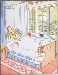 Sie deckte sich bequem zu und schlief ein